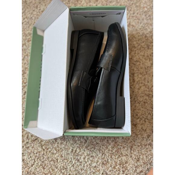 KENSIE size 8.5 Black Penny loafers, Synthetic Leather, Flats; NEW Shoes w/ Box - Picture 5 of 7